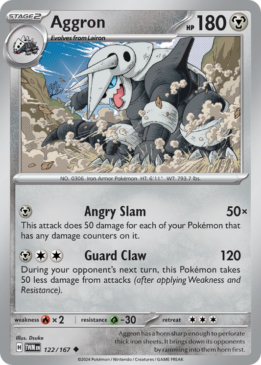 Aggron 122/167 - Reverse Holo