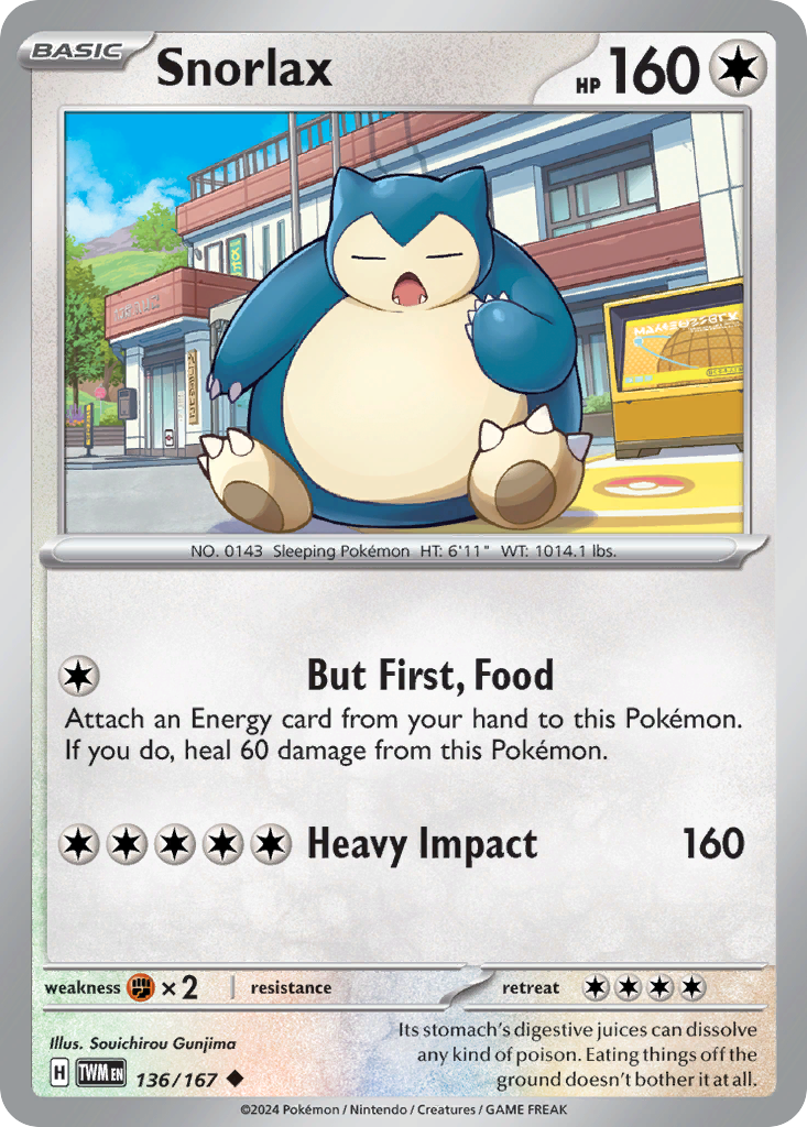 Snorlax 136/167 - Reverse Holo