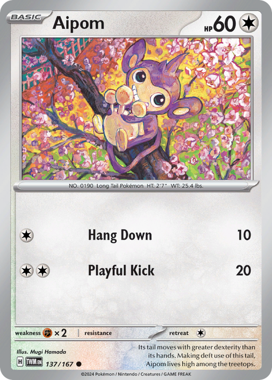 Aipom 137/167 - Reverse Holo