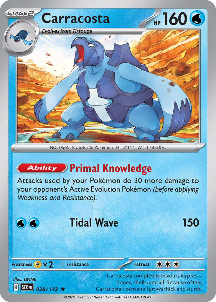 Carracosta 038/142 - Reverse Holo
