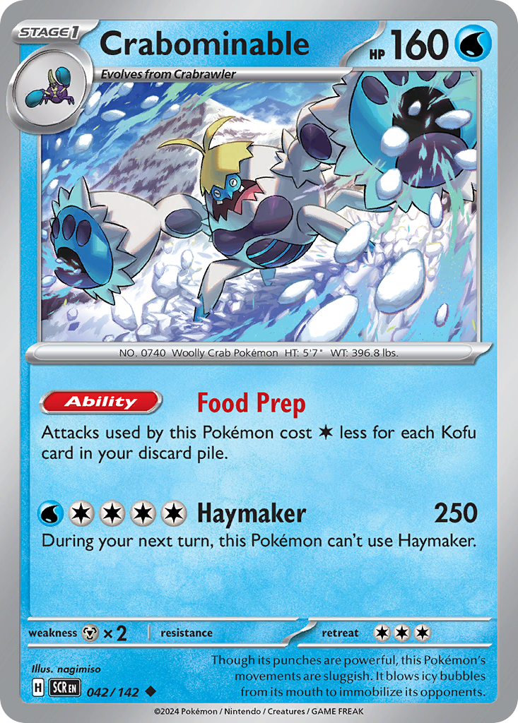 Crabominable 042/142 - Reverse Holo