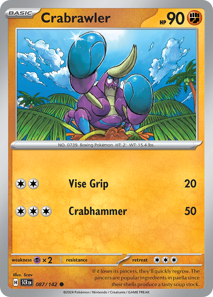 Crabrawler 087/142 - Reverse Holo