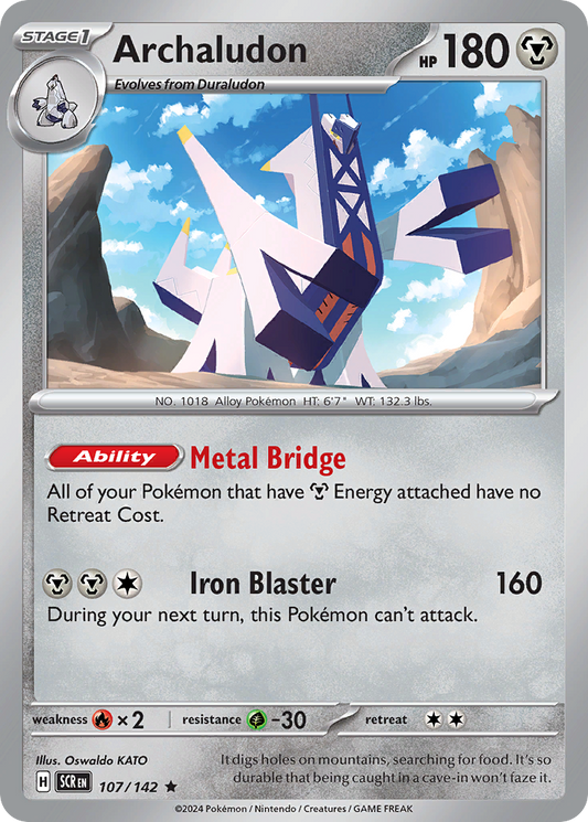 Archaludon 107/142 - Reverse Holo