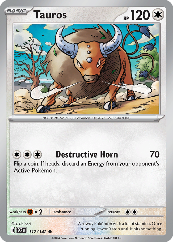 Tauros 112/142 - Reverse Holo