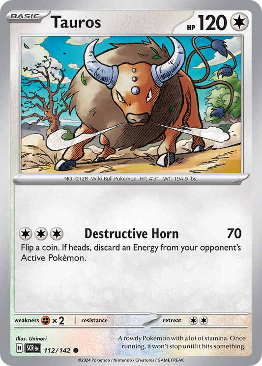 Tauros 112/142 - Reverse Holo