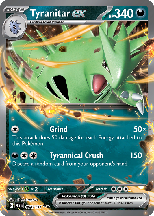 Tyranitar ex 064/131 - Master Ball Holo