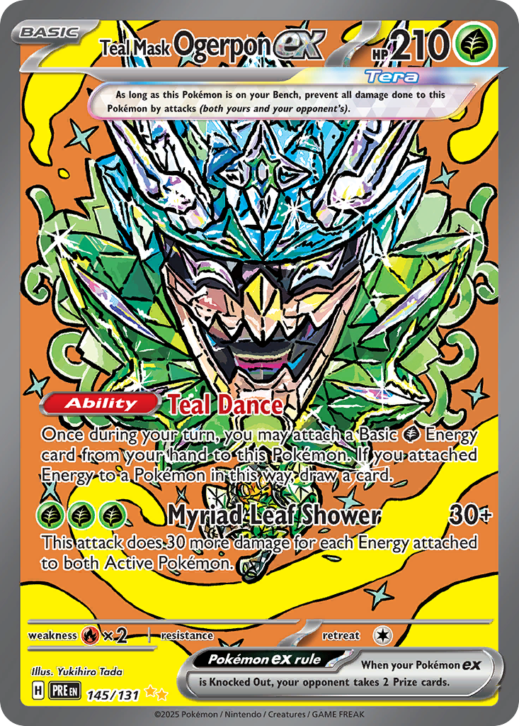 Teal Mask Ogerpon ex 145/131 - Master Ball Holo