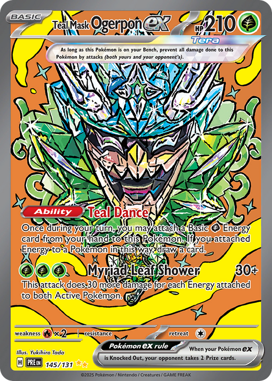 Teal Mask Ogerpon ex 145/131 - Poke ball Holo