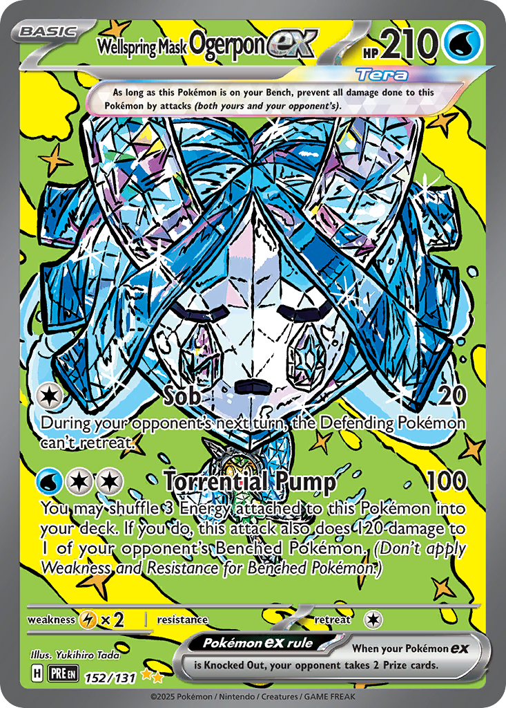 Wellspring Mask Ogerpon ex 152/131 - Poke ball Holo