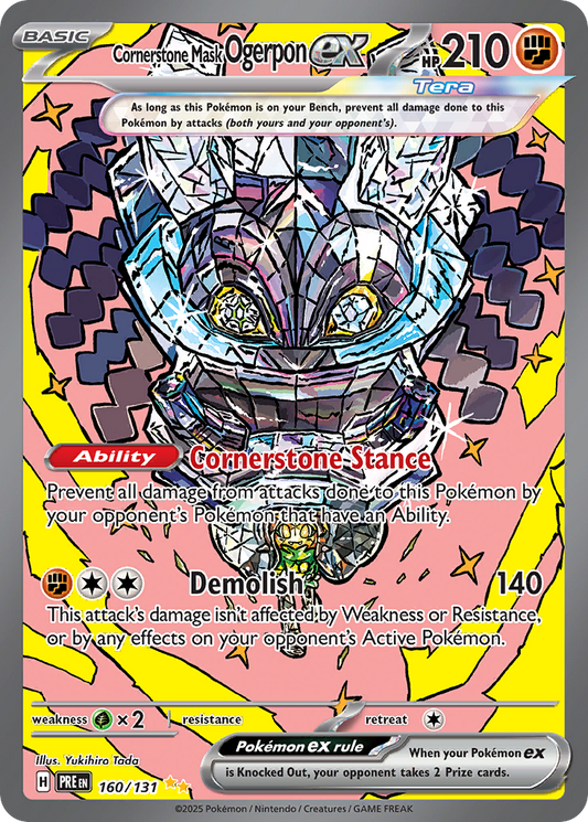 Cornerstone Mask Ogerpon ex 160/131 - Master Ball Holo