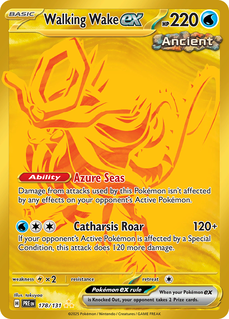 Walking Wake ex 178/131 - Master Ball Holo