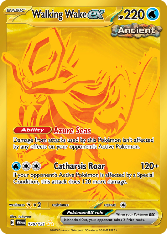 Walking Wake ex 178/131 - Master Ball Holo