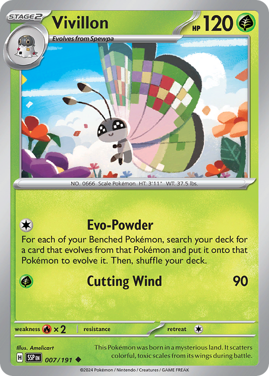 Vivillon 007/191 - Reverse Holo