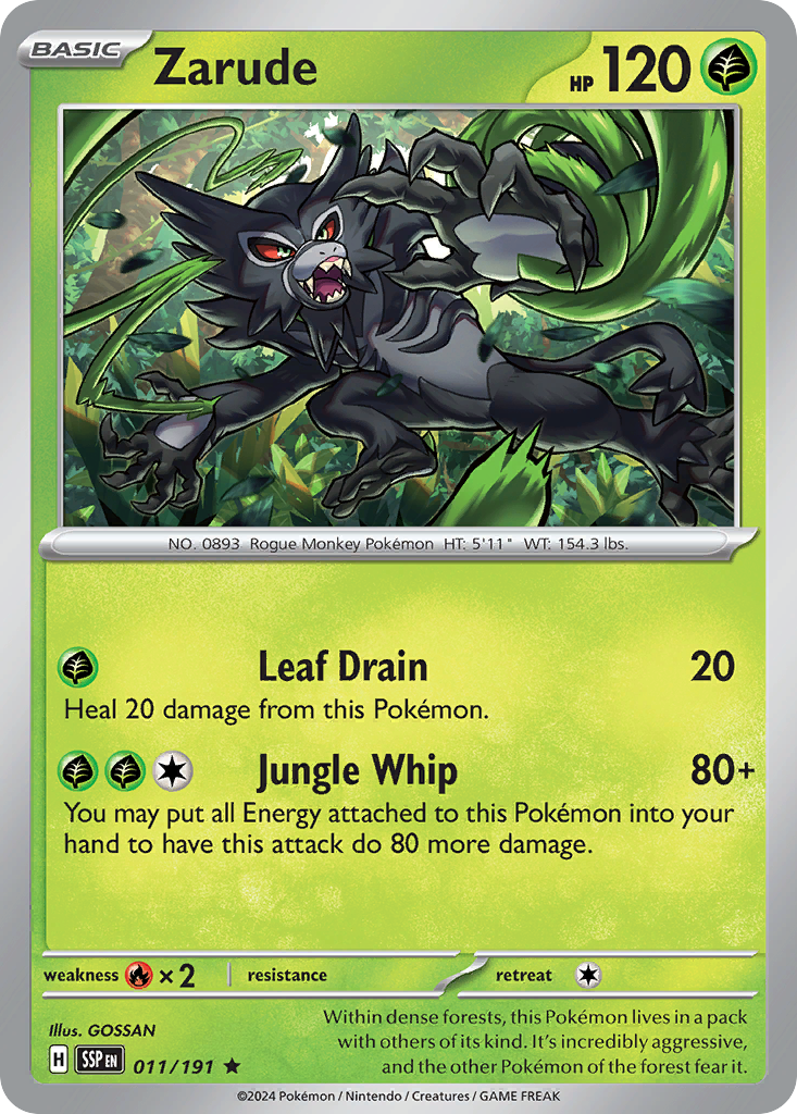 Zarude 011/191 - Reverse Holo