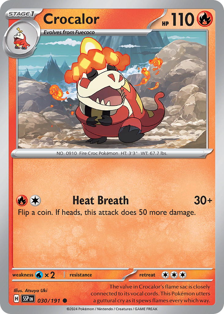 Crocalor 030/191 - Reverse Holo