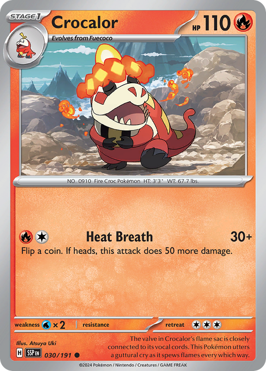 Crocalor 030/191 - Reverse Holo