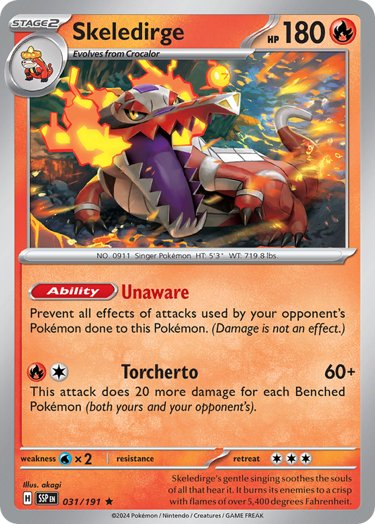 Skeledirge 031/191 - Reverse Holo