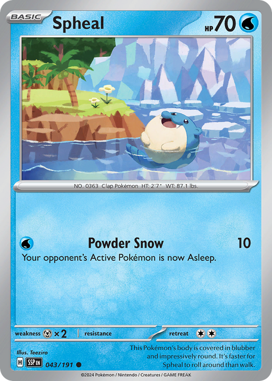 Spheal 043/191 - Reverse Holo
