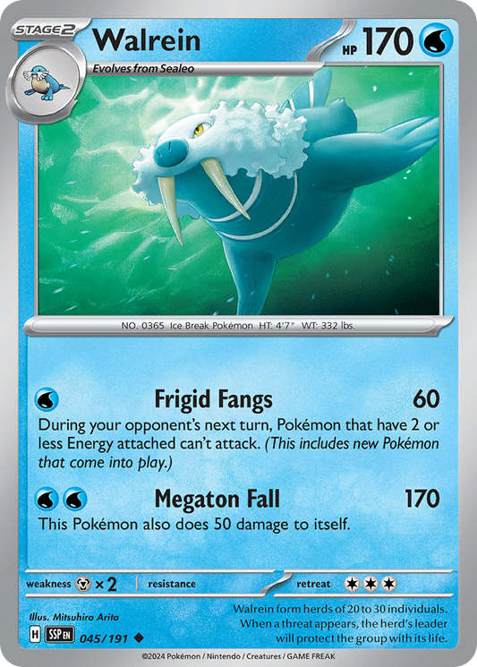Walrein 045/191 - Reverse Holo