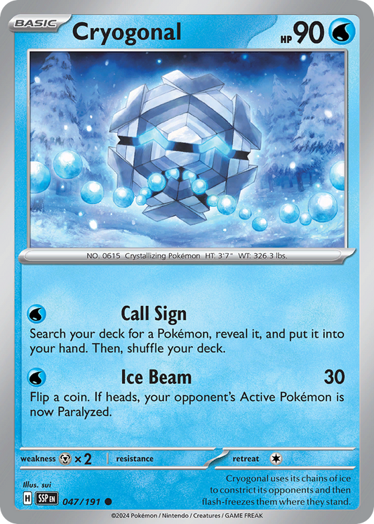Cryogonal 047/191 - Reverse Holo
