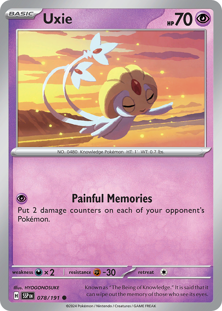 Uxie 078/191 - Reverse Holo