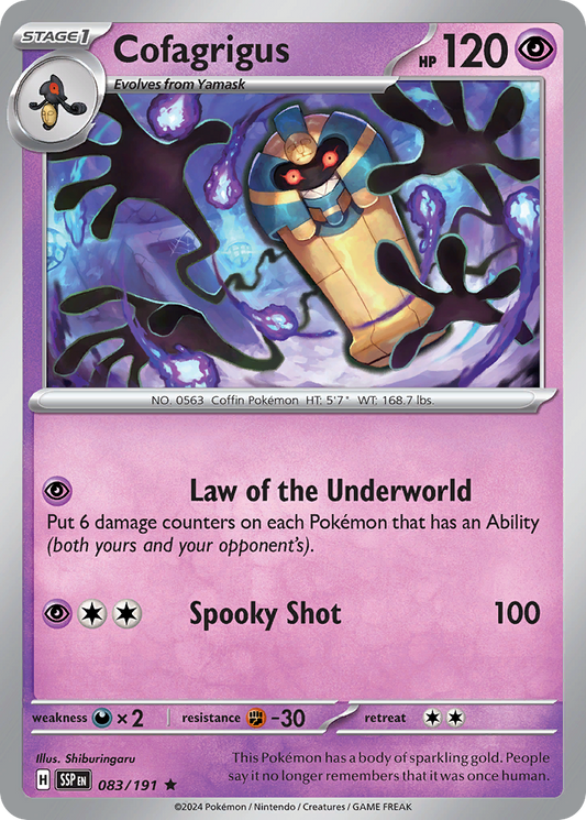 Cofagrigus 083/191 - Reverse Holo