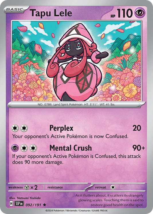 Tapu Lele 092/191 - Reverse Holo