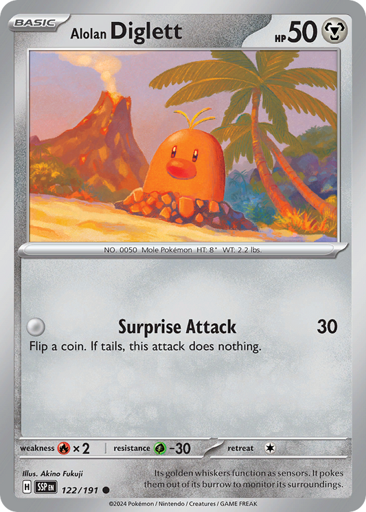 Alolan Diglett 122/191 - Reverse Holo