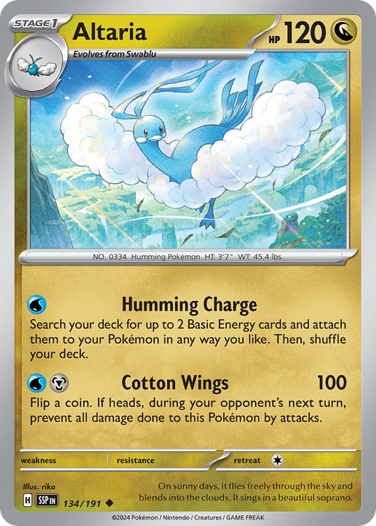 Altaria 134/191 - Reverse Holo