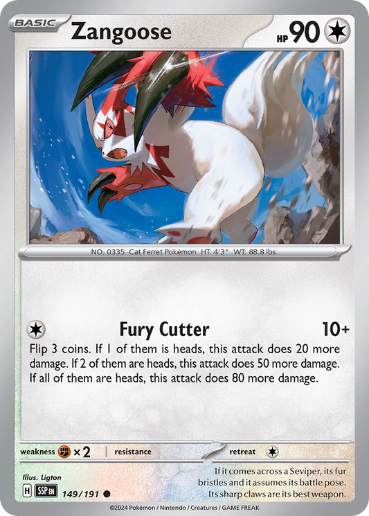 Zangoose 149/191 - Reverse Holo