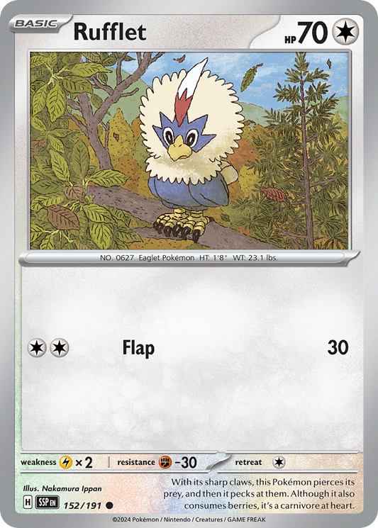 Rufflet 152/191 - Reverse Holo
