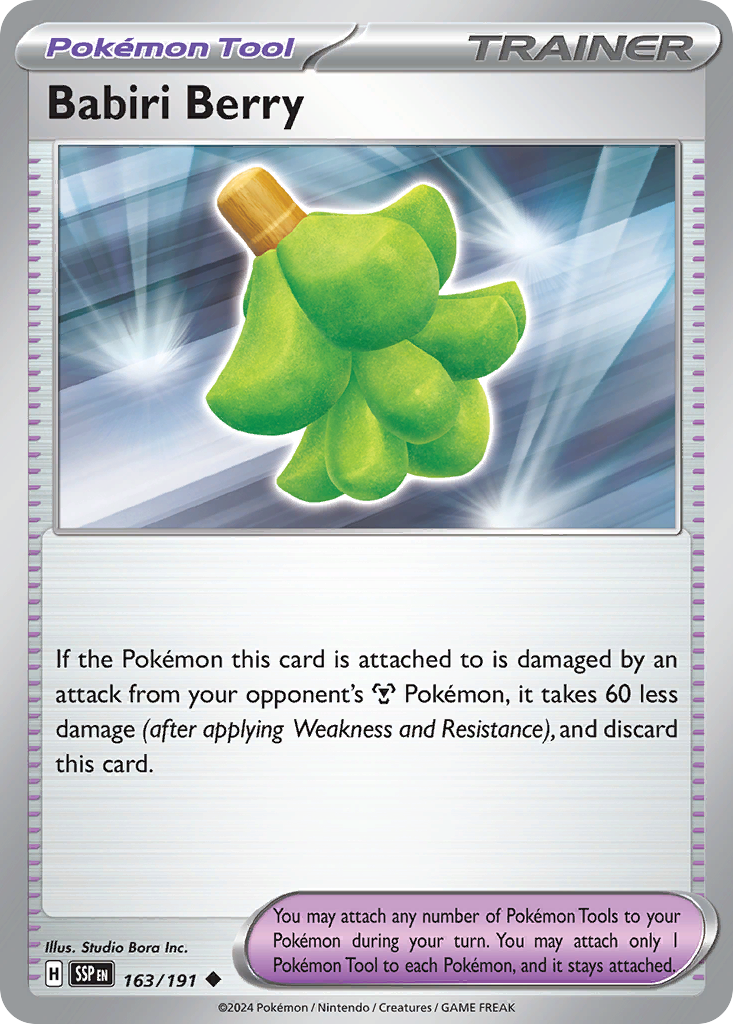 Babiri Berry 163/191 - Reverse Holo