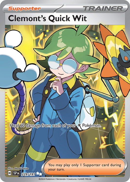 Clemont’s Quick Wit 229/191 - Reverse Holo