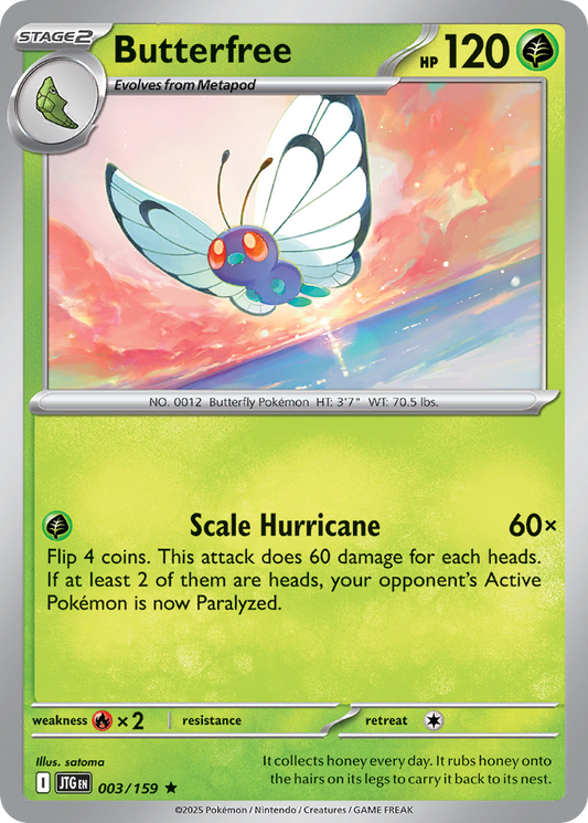 Butterfree 003/159 - Reverse Holo