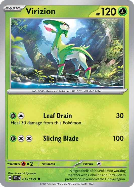 Virizion 015/159 - Reverse Holo