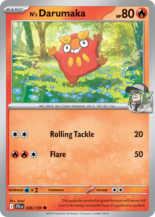 N’s Darumaka 026/159 - Reverse Holo