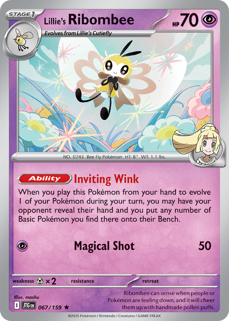 Lillie’s Ribombee 067/159 - Reverse Holo
