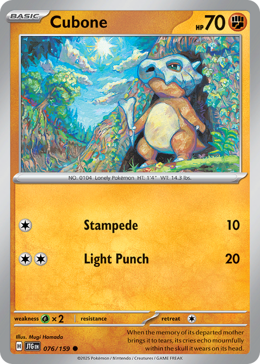 Cubone 076/159 - Reverse Holo