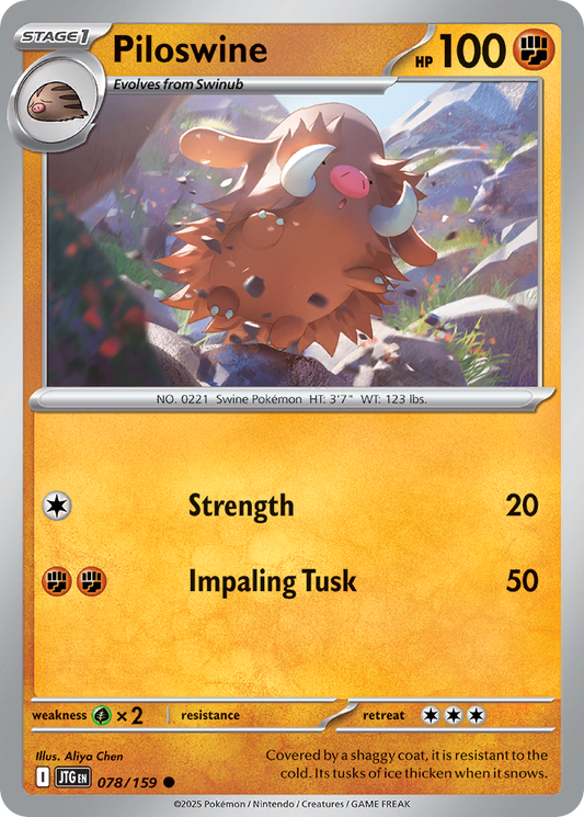 Piloswine 078/159 - Reverse Holo