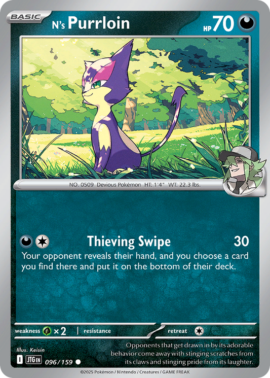 N’s Purrloin 096/159 - Reverse Holo