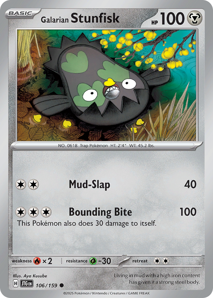 Galarian Stunfisk 106/159 - Reverse Holo