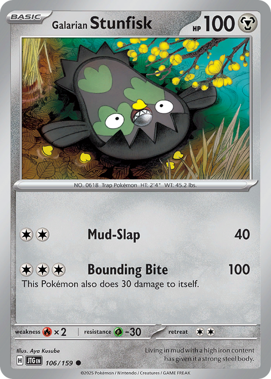Galarian Stunfisk 106/159 - Reverse Holo