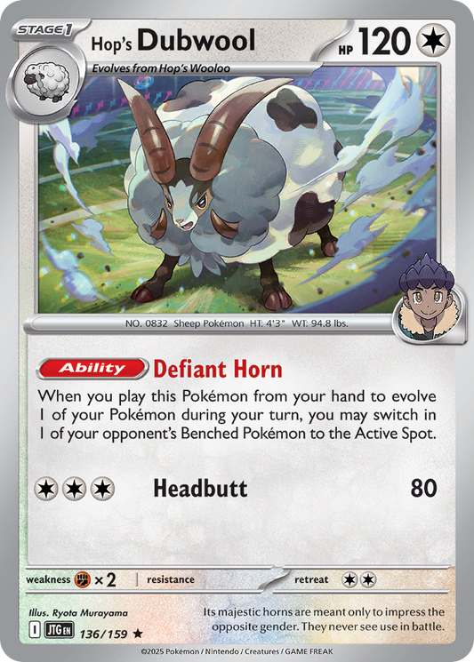 Hop’s Dubwool 136/159 - Reverse Holo