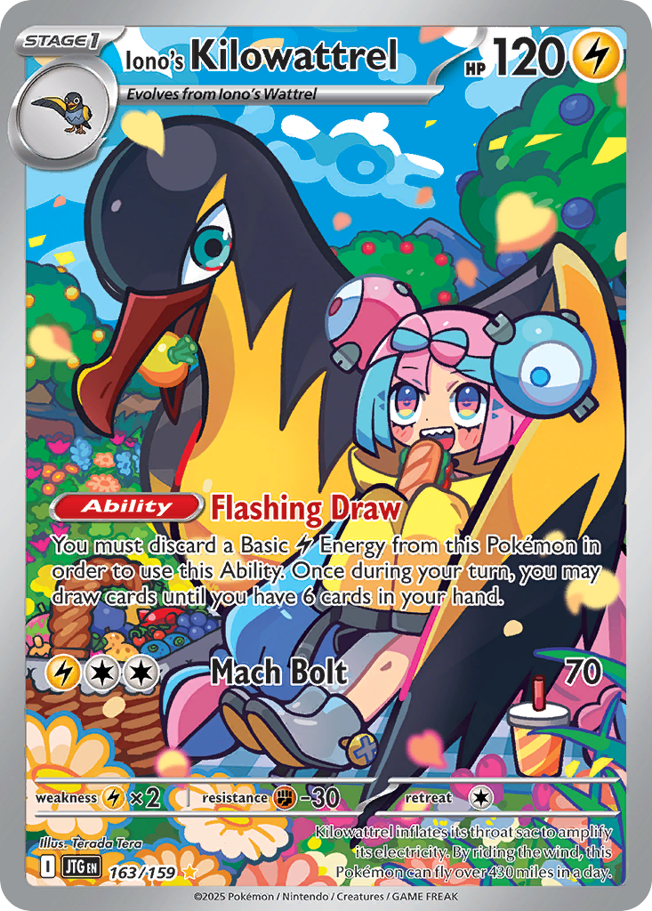 Iono’s Kilowattrel 163/159 - Reverse Holo