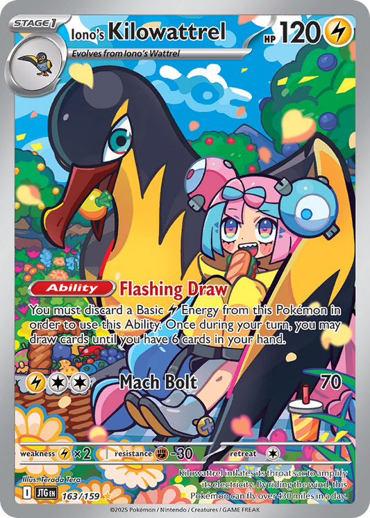 Iono’s Kilowattrel 163/159 - Reverse Holo