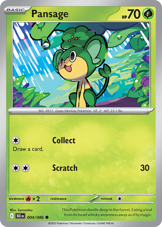 Pansage 004/086 - Reverse Holo