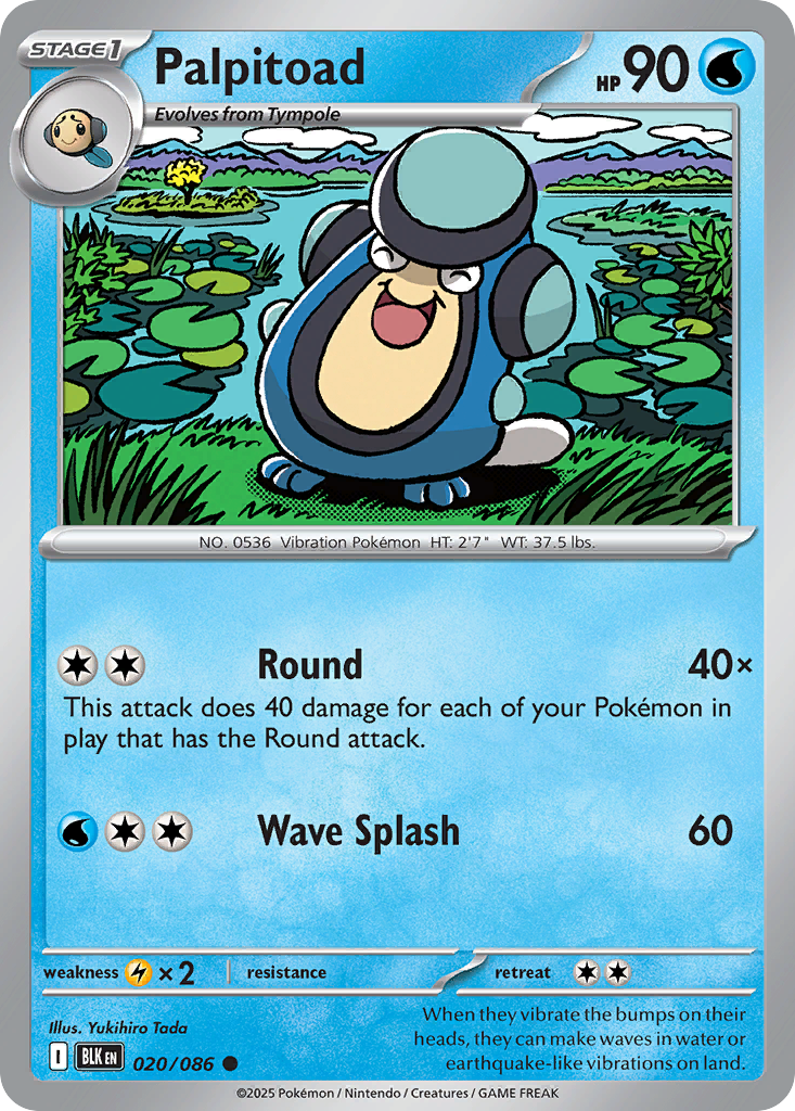 Palpitoad 020/086 - Reverse Holo