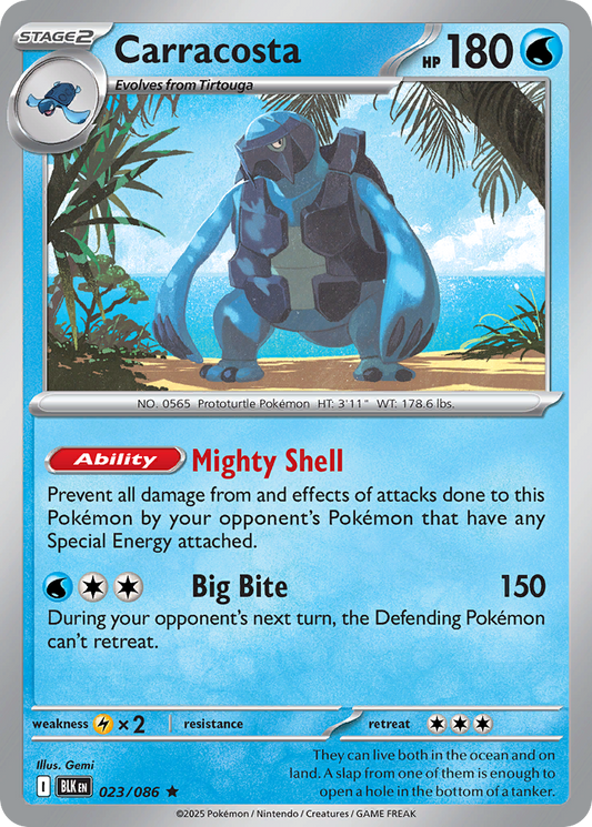 Carracosta 023/086 - Reverse Holo