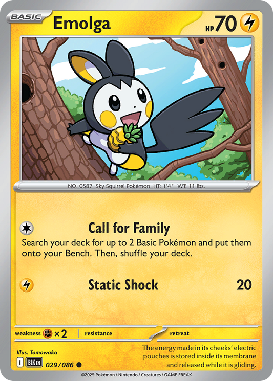 Emolga 029/086 - Reverse Holo