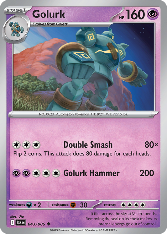 Golurk 043/086 - Reverse Holo